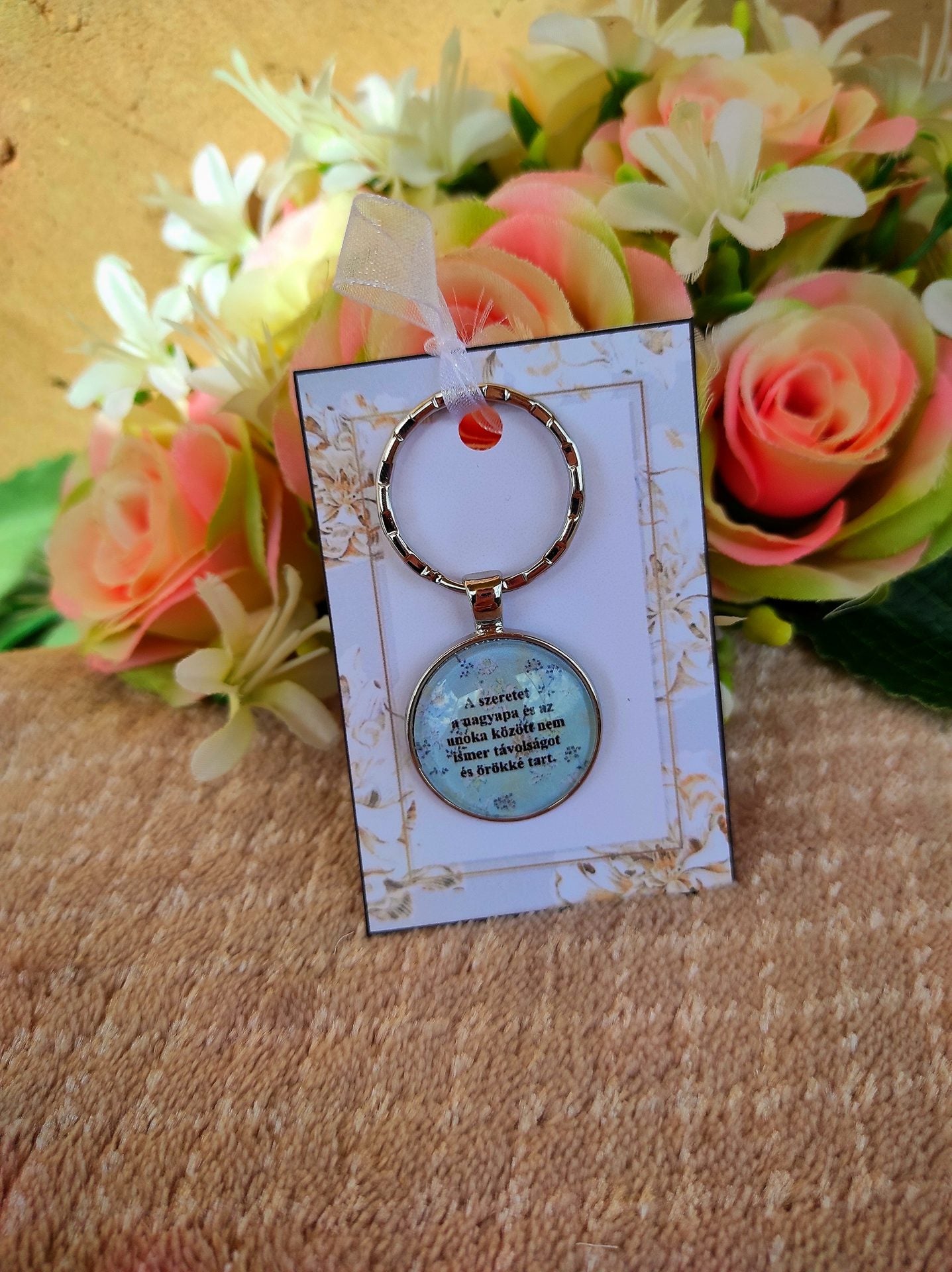 Ajándék nagyapának kulcstartó